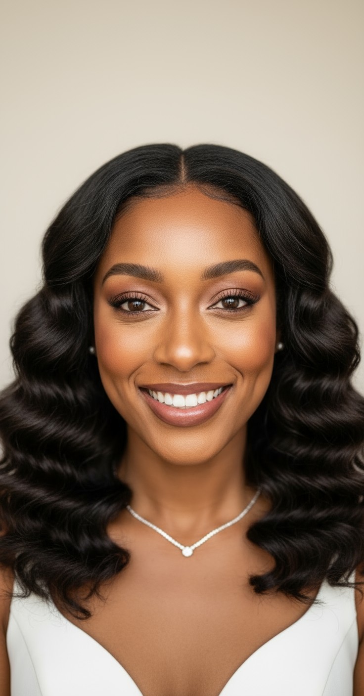 After Wavy Curly Hair